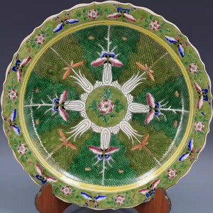 Antiguo Jingdezhen pintado a mano Bok Choy patrón plato de porcelana grande repollo adornos decorativos accesorios de decoración de mesa - Product Image 2