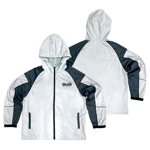 Custom Two-Piece Sportswear Set Polyester Windproof Waterproof Zipper Hooded Jacket and <b>Pants</b> Unisex - Product Image 2