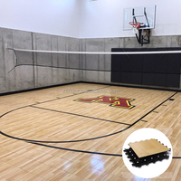 PP Wooden Look Floor Tiles for Professional Indoor Sports Court