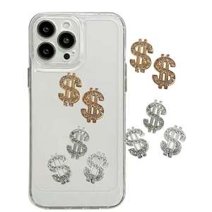 Dibujos animados elegancia negro blanco ahueca hacia fuera <span class=keywords><strong>bailarina</strong></span> actriz con diamantes de imitación parte posterior plana decoraciones de resina caja de teléfono basura encantos - Product Image 4