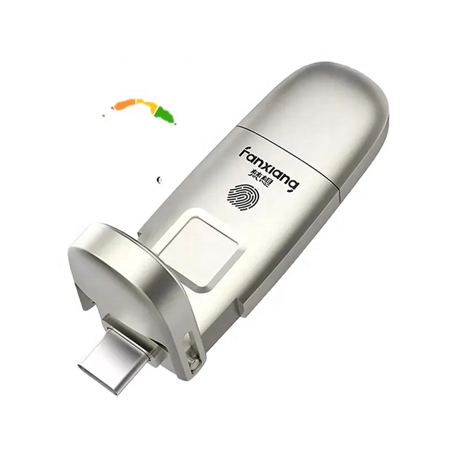 128GB 256GB 512GB 1TB USB3.2 Type-C Fingerprint Encrypted Memory Stick U Disk Pendrive Pen Drives Solid State USB Flash Drives