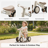 Voiture à pousser 4 roues pour enfants, écologique, jouet porteur non toxique avec roues silencieuses, trotteur pour tout-petits de 1 à 3 ans