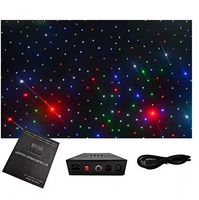 Projecteurs de scène LED RGB 3-en-1 pleine couleur pour décoration de fond étoilé, idéaux pour mariages, fêtes et spectacles, avec contrôle DMX512 et tailles personnalisables