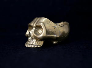 Vintage Brass <b>Skull</b> <b>Decor</b> Handmade Metal <b>Skull</b> Sculpture Gothic Tabletop Ornament Antique Finish Home Office <b>Decor</b> Collectible G - Product Image 4