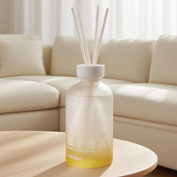 Diffuseur de parfum en verre givré de luxe 500 ml, grande capacité, parfum d'aromathérapie naturel à base de plantes pour hôtel, spa, décoration de la maison