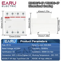 Disjoncteur intelligent Tuya EWeLink WiFi ZigBee, relais temporisé, commande vocale à distance pour Alexa Google Home Assistant WiFiCB