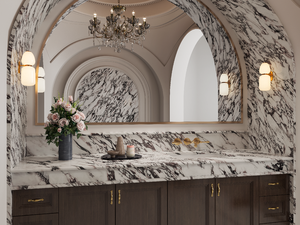 Encimera de Mármol Natural Calacatta Viola Púrpura de Lujo Centurymosaic para Decoración de Baños y Cocinas de Hoteles y Villas - Product Image 6