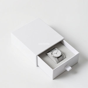 Custom Logo Luxury Ladies Watch Gift Packaging <b>Box</b> Handmade Slide Out Cardboard Paper <b>Box</b> for Watch Sets - Product Image 3
