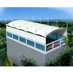 Cubierta tensada para cancha de baloncesto, estructura tensada de PVDF, fabricación de techos deportivos, estructuras tensadas para estadios, marquesinas - Product Image 6