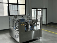Ensacheuse rotative R10-160 pour sachets préformés, pour aliments pour animaux, aliments surgelés, ligne d'emballage Doypack à fermeture éclair