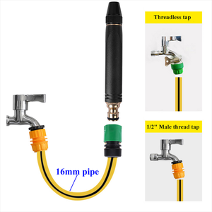 Pistola de Agua de Alta Presión Ajustable para Limpieza, Rociador de Jardín con Boquilla para Manguera - Product Image 4