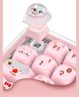 Clavier sans fil X100 Tri-Mode 2.4G à membrane, rétroéclairage RGB, silencieux et mignon pour femmes et usage bureautique (100 touches)