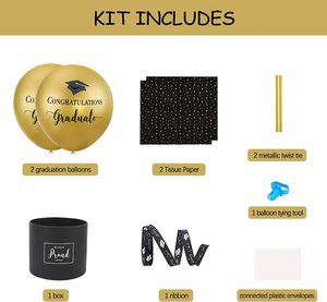 DAMAIWhalesale Boîte à argent pour la saison des diplômes, Coffre-fort pour cadeaux en espèces, Boîte à argent amusante pour anniversaire, Boîte à ballons Joyeux Anniversaire - Product Image 5