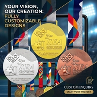 Médaille de natation sportive approuvée pour la vente en gros, en alliage de zinc, émail souple en relief 3D, médaille souvenir personnalisée pour tournoi