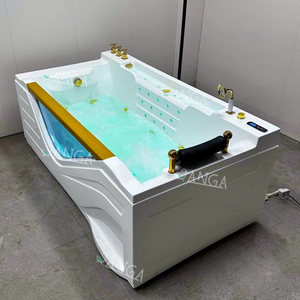 Whirlpool Rechteck Wasserfall Badewanne Luxus Whirlpool Acryl Indoor Spa Badewannen mit <span class=keywords><strong>TV</strong></span> - Product Image 3