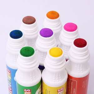 Juego de Marcadores de Puntos Lavables de 8 Colores Portátiles <span class=keywords><strong>con</strong></span> Estuche de Transporte de PP, Punta de 18 mm, Bolígrafos de 60 ml para Niños, Arte en Viajes, Uso en Movimiento y en Casa - Product Image 6