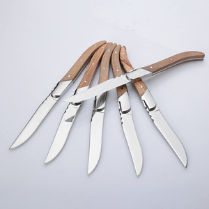 Meilleur ensemble de <span class=keywords><strong>couteaux</strong></span> à steak ensemble de 6 pièces en acier inoxydable couteau à steak <span class=keywords><strong>laguiole</strong></span> en bois d'olivier avec boîte-cadeau en bois - Product Image 2