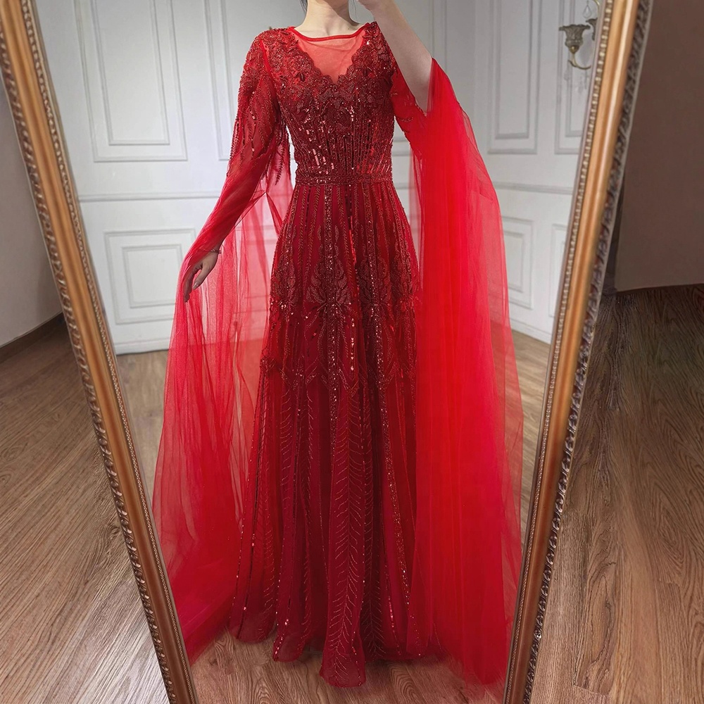 fitted lace wedding dress Designer Takchita Caftan Arabian Ethnic Wear Gown main image 1