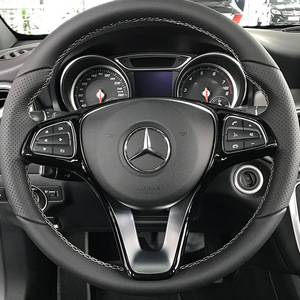 Amp-Z Steering Wheel Trim Strip For Mercedes-Benz A B C E GLA GLC CLA GLE GLS Carbon Fiber Style ABS Material - Product Image 4