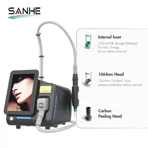 Bon prix SANHE Q Switch Nd Yag Laser 1064Nm 532Nm Machine pour le blanchiment de la peau du détatouage