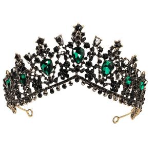 Bandeau de mariage baroque cristal couronnes de mariée et diadèmes bijoux de cheveux accessoires femmes <span class=keywords><strong>strass</strong></span> chapeaux reine diadèmes - Product Image 2