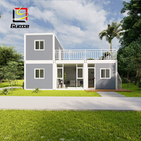 Villa de luxe à deux étages en conteneur à Barbade, maison préfabriquée, petit bureau en conteneur