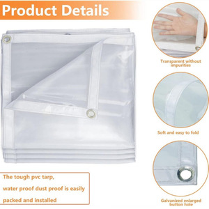 Bâches transparentes <span class=keywords><strong>de</strong></span> haute qualité pour rideaux <span class=keywords><strong>de</strong></span> patio <span class=keywords><strong>de</strong></span> <span class=keywords><strong>jardin</strong></span> - Product Image 5