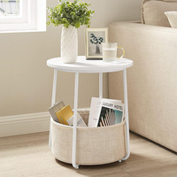 Table basse ovale en fer contemporaine, mobile et empilable, couleur macaron, table d'appoint pour canapé, ordinateur portable, salon, meubles de maison