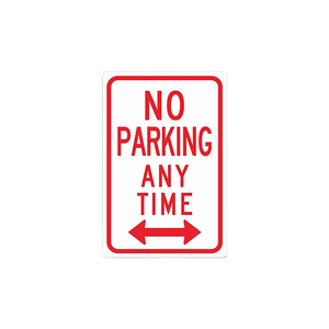 Señal de no Estacionamiento de <span class=keywords><strong>zona</strong></span> de remolque con flecha-Señal de aluminio de prohibición de estacionamiento en cualquier momento - Product Image 1