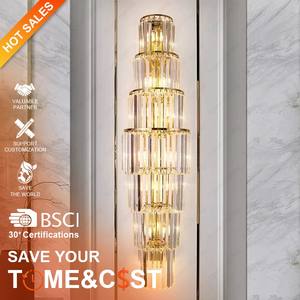 <span class=keywords><strong>Tyson</strong></span> nouveau contemporain doré brillant cristal applique applique populaire intérieur décoratif chambre salle de bain salon - Product Image 1