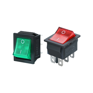 Interrupteur à bascule KCD4 à 4 broches avec voyant lumineux 10A 250V 31x25mm pour appareils électroménagers - Product Image 1