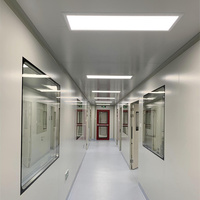 Porte de sortie en verre GMP haute sécurité avec barre anti-panique et serrure d'urgence pour hôpitaux et laboratoires