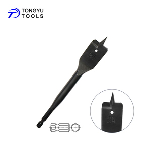 24mm Heavy Duty Shank Center Point Paddle Flat <strong>Wood</strong> Spade <strong>Drill</strong> <strong>Bit</strong> for <strong>Wood</strong> Drilling - Product Image 1