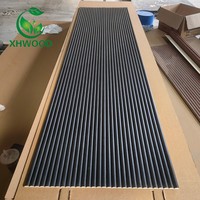 Panneaux muraux à lattes flexibles en MDF, panneaux décoratifs pour la conception et la rénovation intérieure personnalisées