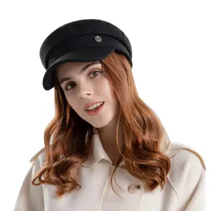 Women's Large Circumference Painter's Hat Retro Summer Beret Style for Autumn and Winter Japanese New Style Small Brim Hat