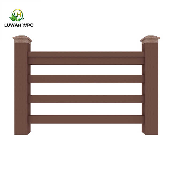 Durable WPC Panel Railing for Outdoor Decking and Garden Handrails ...