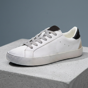 Zapatillas de Moda 2026, Diseño Nuevo, con Plataforma y Suela Dorada, con Cordones, Transpirables, para Invierno y Primavera, Super Goose, Blancas con Brillantina, Estilo Ball Star - Product Image 3