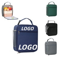 Sac à lunch isotherme personnalisé avec logo, étanche, double fermeture éclair, boîte à lunch thermique réutilisable pour hommes, femmes, bureau, travail, gym, camping, voyage