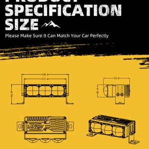ไฟสปอร์ตไลท์รถยนต์ Sanvi S300 กำลังสูง พร้อมพัดลม ไฟ LED สำหรับกระจังหน้า ไฟตัดหมอก ไฟทำงาน ไฟเสริมภายนอก สำหรับออฟโรด - Product Image 6