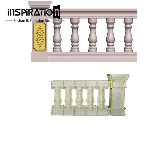 Adjustable Plastic Concrete Column Molds Classic Baluster Fence Outdoor Garden Decor Pillar Mold Formwork Villa Pre-Cast
