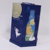 Produsen Kustom Grosir Botol Kemasan Anggur Susu Kotak Kertas Bentuk Segi Enam Kotak Kemasan Besar