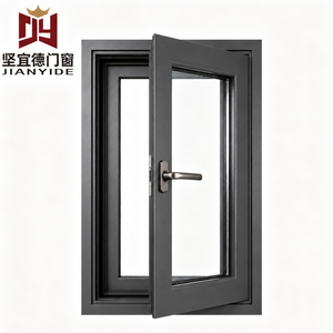 Ventanas Abatibles de Aluminio con Certificación CE para Dormitorios - Construcción y Vivienda - Ventana de Aluminio Estilo Europeo - Product Image 1