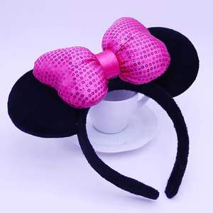 Serre-têtes Mickey & Minnie avec gros nœuds, accessoires de cheveux pour festivals, parcs à thème et fêtes, pour femmes et enfants - Product Image 4