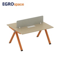 EGROspace Poste de travail de bureau modulaire combinable et extensible avec cloison de séparation pour personnel