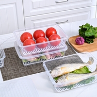 Boîte alimentaire empilable transparente DOOSO, boîte en plastique multifonction avec couvercle, rangement sûr pour la cuisine, organiseurs de réfrigérateur