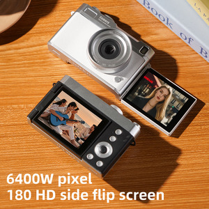 Cámara Digital 4K de Moda en las Redes Sociales, 64MP, Pantalla Lateral Abatible, Zoom 16X, Cámara Compacta para Vlogging - Product Image 3