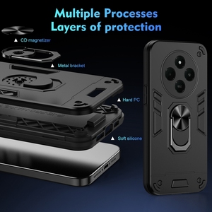 Étui de téléphone antichoc hybride PC TPU avec support de support d'anneau magnétique pour Xiaomi Redmi <span class=keywords><strong>A4</strong></span> 14C 14T Note 14 Pro Plus - Product Image 2