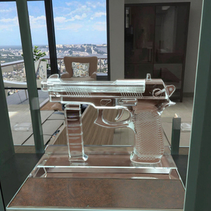 Oem/ODM mô hình tùy chỉnh Tinh thể thủy tinh thủ công mỹ nghệ rõ ràng cơ sở cho trang trí nội thất Quà Tặng - Product Image 5