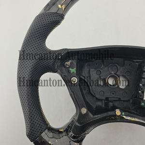Produits personnalisés en fibre de carbone forgée et cuir perforé pour volant de voiture Mercedes Benz W211 W209 W219 W230 - Product Image 3