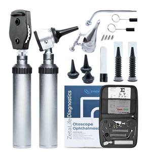 Kit d'équipement de diagnostic vétérinaire pour petits animaux, microscope de fond d'œil, otoscope, instrument nasal, pharyngoscope pour examen ORL - Product Image 1